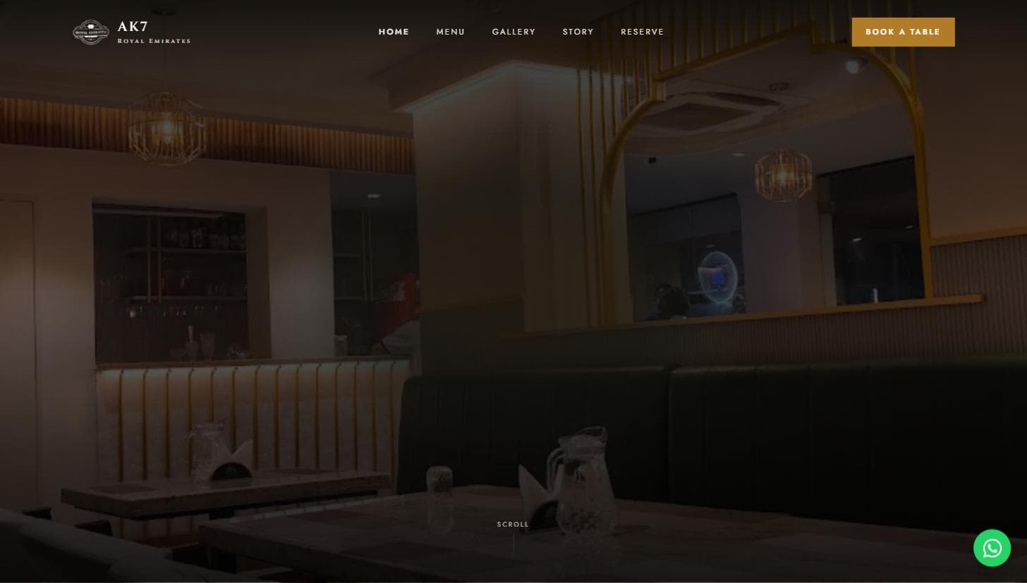 AK7 Royal Emirates — website built by Versor